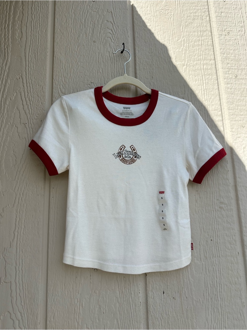 Levi’s 100% Cotton White T-Shirt – Size S